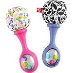 Fisher-Price Newborn Toys Rattle ‘n Rock Maracas, 2 Soft Musical Instruments for Developmental Play Babies Ages 3+ Months, Pink & Purple - Image 4