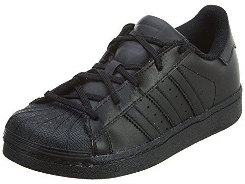 adidas Kids' Superstar Foundation EL C Sneaker, Black/Black/Black, 3 M US Little Kid