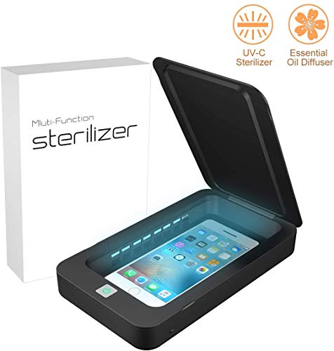 Phone UV Sanitizer Portable UV Light Cell Phone Sterilizer Cleaner Aromatherapy Function Disinfector
