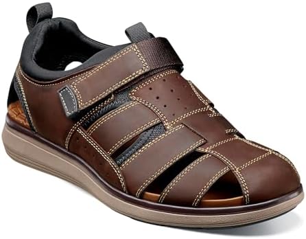 Florsheim Venture Fisherman Sandal Brown Crazy Horse 11 W (3E) | Image 3