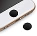 iPad Home Button Fingerprint Sticker ,Sliver Aluminum frame Touch ID Button Sticker for iPad mini 2/4 iPad Air 2 iPad Pro and other iPhone Fingerprint Touch ID Accessories( black with black ring )