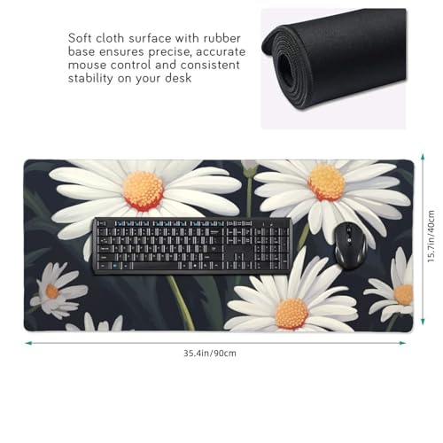 Tapis de souris de jeu XXL antidérapant pour éviter les glissements du clavier - 2