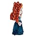 Disney Store Official Disney Princess Plush Doll (Merida from Brave) Medium 14 Inches, Disney Princess Dolls with Embroidered Features, Disney Plush Toys, Princess Toys for Girls