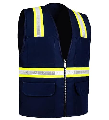 Safety Depot 8038A Navy Blue Safety Vest (Small) #TOP1