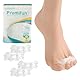 Promifun Zehenspreizer, 2 Paar weiche Gel-Zehenabstandshalter zur Korrektur von Ballenzehen, Zehenspreizer zur Linderung von Plantarfasziitis, Fußschmerzen bei Männern und Frauen (Klar + S)