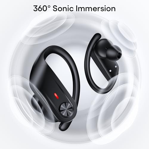Bluetooth Earphones for Workout with 80Hrs Playtime - Black