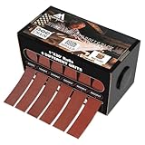 Flintronic Schleifpapier Set, 6 Rollen Schleifpapier Rolle, 25mm x 6 m Schleifleinen, 80/120/240/320/400/600 körnung Schmirgelleinen Rolle,Schmirgelpapier für Holz Möbel Dekoration Farbe Trockenbau