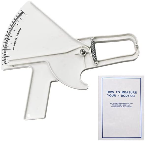 80mm Body Fat Caliper Adipometer Skinfold Measurement Slimming Lose Weight Body Fat Measure Tester Fitness Beauty Health Care - (Color: WT)