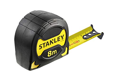 Stanley STHT0-33566 Grip Tape Measure, Yellow/Black, 8 m x 28 mm