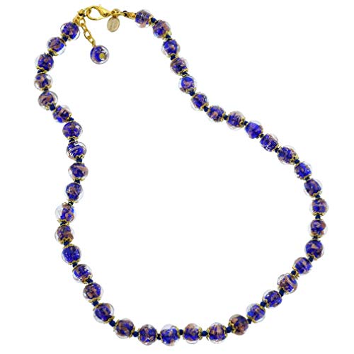 Glass Of Venice Short Murano Glass Necklace 16-Inch Plus Extender