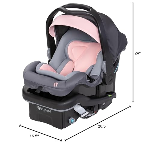 Baby Trend Secure-Lift Infant Car Seat, Madrid Pink – Compact Lightweight Carrier, Infant Comfort Cushioning, Adjustable Harness Fit - Image 4