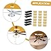Homoyoyo 6sets Ceiling Fan Balancing Kit of Self-adhesive Weights Clips for Easy Installation Compatible Fans Reduces Wobble Motor Wear for Home Office Use