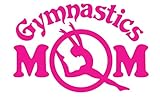 CRDesign Gymnastics Mom Pink Decal Sticker for Car Truck SUV Bumper Window