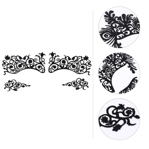 PENIKOKO �ꎞ�I�ȃA�C�^�g�D�[ �A�C���C�i�[�X�e�b�J�[ 5�y�A�Z�b�g �����[�X�f�U�C�� ���ʕ������R�X�v���p �A�C�V���h�E�X�e�b�J�[ �p