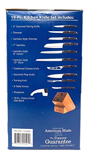 Cutco Knife Set with Cherry Stand - Image 4