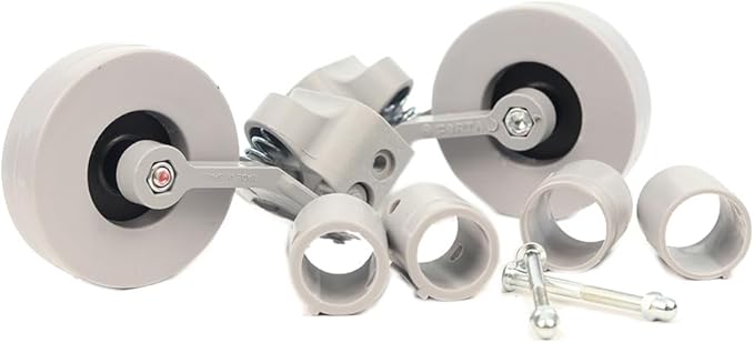 KIT DE RUEDAS TRASERAS PARA ANDADOR (ADAPTABLE A TUBOS DE 22, 25, 30 MM)