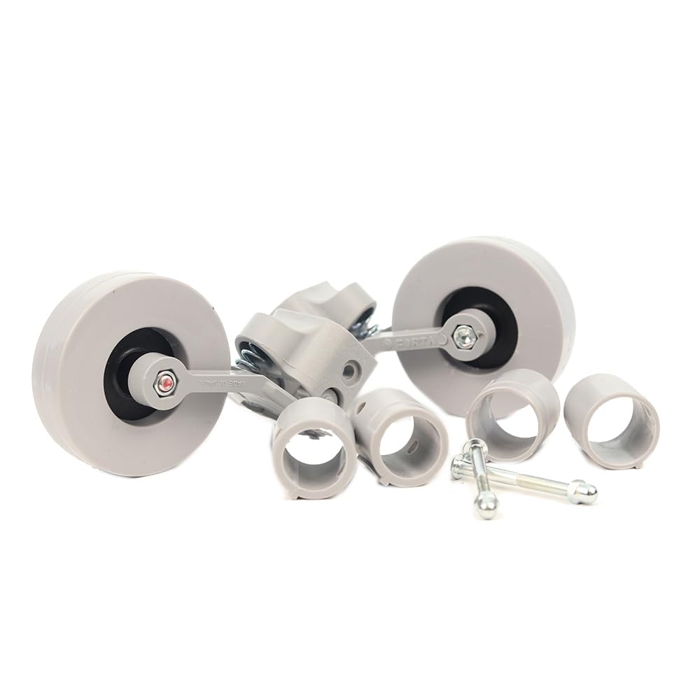 KIT DE RUEDAS TRASERAS PARA ANDADOR (ADAPTABLE A TUBOS DE 22, 25, 30 MM)