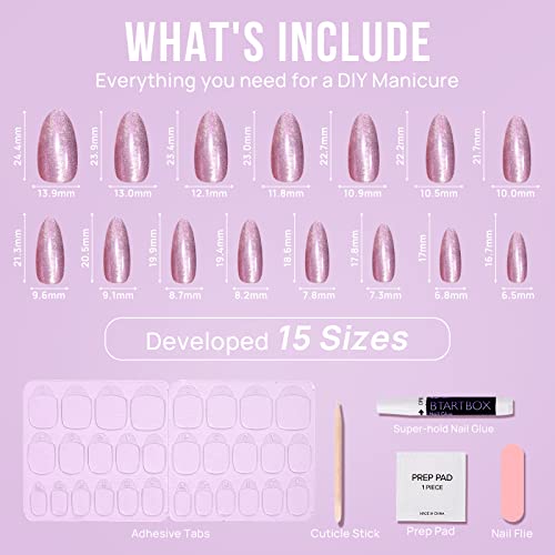 White Press On Nails - Btartbox Soft Gel Short Press On Nails, Supremely Fit & Natural Glue On Nails With Nail Glue, Stick On Nails In 15 Sizes - 33 Coffin Fake Nails Kit, Milk Sundae… #TOP3
