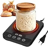 Sauerteig Starter Wärmer, Wärmematte Sauerteig mit 12-Stunden-Timer & Speicherfunktion, Brotbacken werkzeuge 70-100°F, Präzise Temperaturregelung, Backwärmer Perfekt für Sauerteigfermentation