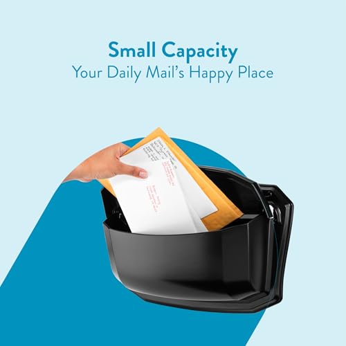 Villa Black Wall Mount Mailbox