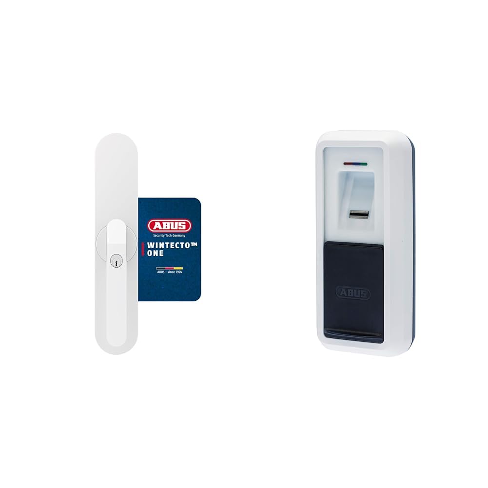 ABUS Fensterantrieb WINTECTO One – Smarter Fenstergriff & HomeTec Pro Bluetooth®-Fingerscanner CFS3100