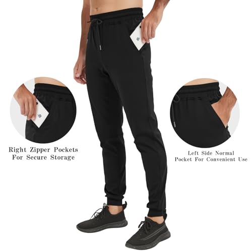 Image of Tall Mens Sweatpants Extra Long Athletic Jogger Pants Zipper Pockets