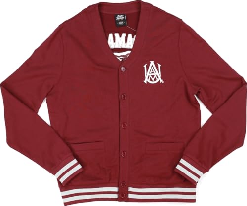 Big Boy Alabama A&M Bulldogs S6 Mens Cardigan [Maroon] - ID#71053-104-85-0-0