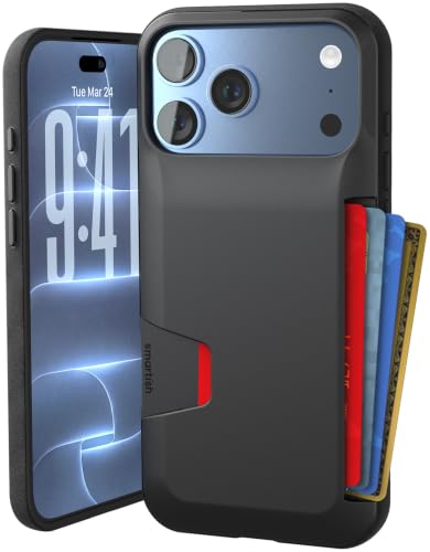 Smartish iPhone 18 Pro Max/17 Pro Max Wallet Case, Wallet Slayer V1, Black