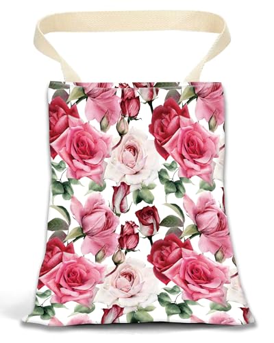 Image of Car Garbage Can, Car Trash Bag, Car Garbage Bag, Hanging Car Trash Can for Car Accessories, Vehicle, Travelling, Camping, Cute Car Back Seat Organizer, Cute Pink Flowers