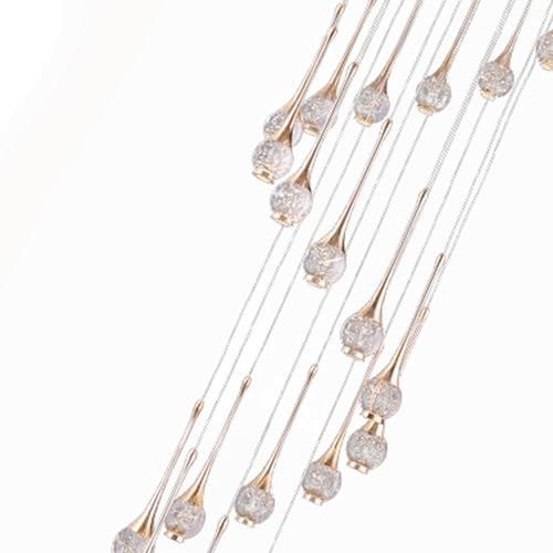 Lustre d'escalier LED dimmable suspension moderne 6 têtes - 6