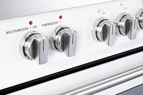 Verona VDFSGE365W 5.0 Cu. Ft 36 Inch Dual Fuel Range Oven Freestanding 2 Convection Fans 5 Sealed Brass Burners True White thumb #4