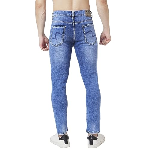 Image of Spykar Men's Slim Fit Low Rise Casual Jeans