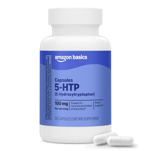 Amazon Basics 5-HTP with B6 Capsules, 100 mg...