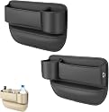 HYLLYP 2Stck Auto Mittelkonsole Seitentasche Kompatibel für Porsche Cayenne 2019-2023, Ablagebox Schlank Organizer Tasche Kunstleder Aufbewahrungsbox