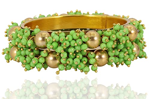 Image of NMII Metal and Zircon Studded Kadaa set for Women /Girls
