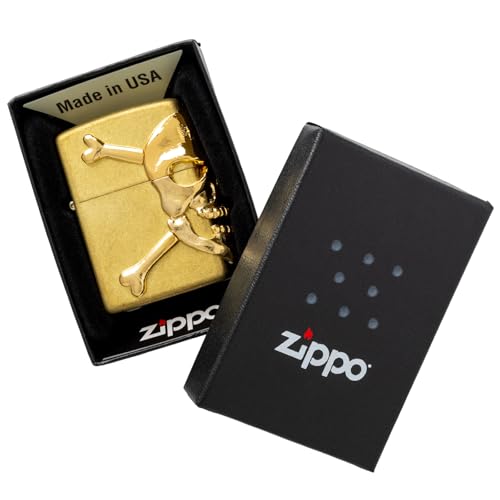 Encendedor Zippo Oil con stickers, acabado latón miniatura 6