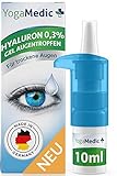✅ OHNE KONSERVIERUNGSSTOFF, 10ml mit PUMPDOSIERER - Sorgt für Beste Verträglichkeit der Tränenflüssigkeit - kein Allergie Risiko für sensible Augen.