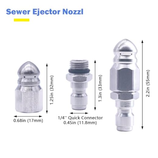 High Pressure Sewer Jetter Nozzle