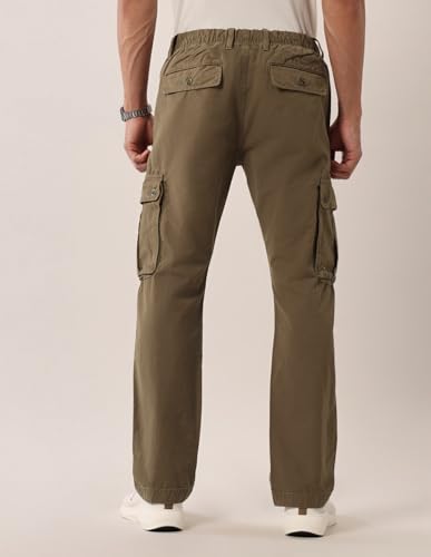 Image of U.S. Polo Assn. Denim Co. Mid Rise Straight fit Twill Cargos UDTRO0258