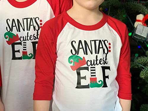 Bump and Beyond Designs Kids Santa's Cutest Elf Shirt4