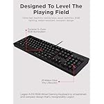 Lenovo Legion K310 RGB Wired Gaming Keyboard - Ultra-Fast Reaction Time with Tactile Keys, Quiet Key Membrane Switches, Silent Operation, RGB Illumination - Water Resistant & Compact Design - Image 2