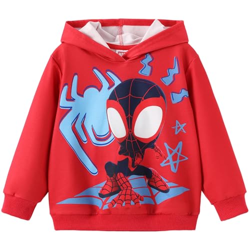 Marvel Avengers Spiderman Iron Man Captain America Venom Boy Girl Hoodie Graphic Sweatshirt Lightweight Cloth Pullover 2-9Y