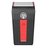 Foil Shaver Black Red Color Rechargeable Men's Foil Shavers Electric Shavers for Men - Extra Close...