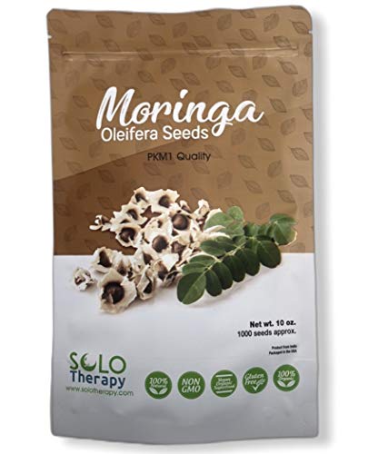 Organic Moringa Seeds | 1000 Seeds Approx.| Premium Quality | Pkm1 Variety | Edible | Planting | Moringa Oleifera| Malunggay | Semillas De Moringa | Drumstick Tree | Non-Gmo | Product From India #TOP1