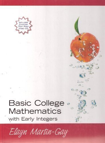 Basic College Mathematics Early Integers (Hard ... 0132230488 Book Cover