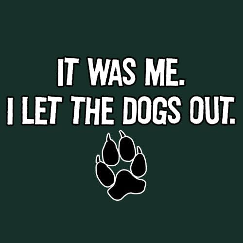 Miniatura 2 de Camiseta divertida con texto en inglés "It was Me I Let The Dogs Out para adulto.