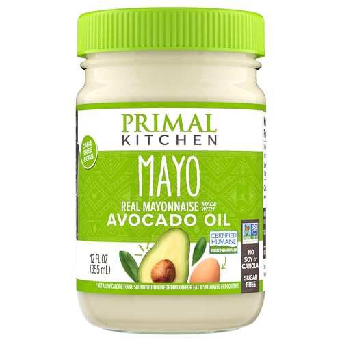 Primal Kitchen Mayo made with Avocado Oil, Whole30 Approved, Certified Paleo, and Keto Certified, 12...