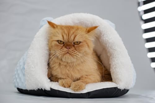 Ninho de dormir de pelúcia para animais de estimação, cama macia, cama para gatos e cachorros.