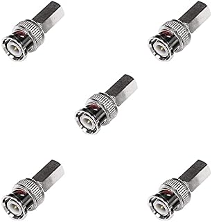 BRIEFCEC CCTV Cable BNC Video Power Cable Extension Lead CCTV Security Camera Cable 1M DC Power Extension Cable Male to Female BNC Cable Coaxial Cable (1M Cable, 1Pcs, Black)
