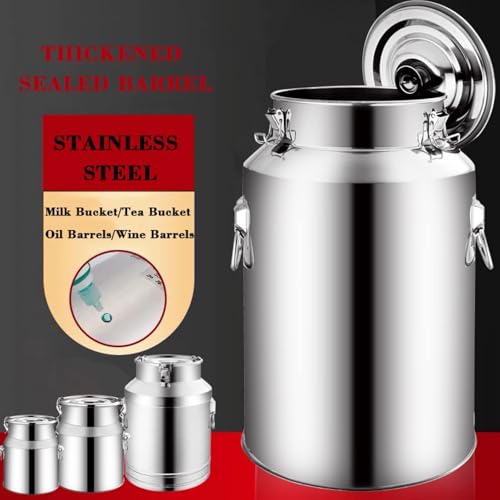 Pichet à lait robuste en acier inoxydable et seau à vin haut de gamme pour fermentation - 3